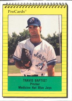 1991 ProCards #4089 Travis Baptist Front