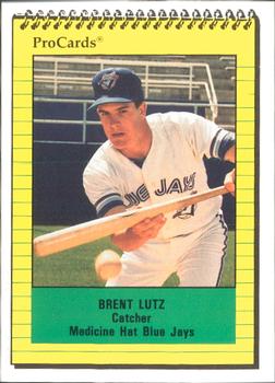 1991 ProCards #4103 Brent Lutz Front
