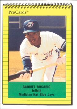 1991 ProCards #4108 Gabriel Rosario Front