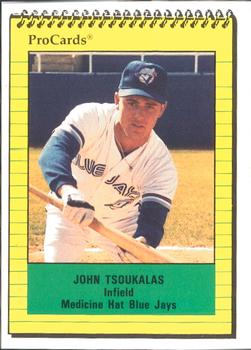 1991 ProCards #4110 John Tsoukalas Front