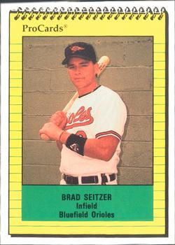 1991 ProCards #4137 Brad Seitzer Front