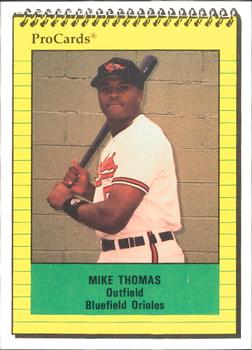 1991 ProCards #4141 Mike Thomas Front