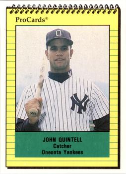 1991 ProCards #4157 John Quintell Front