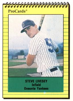 1991 ProCards #4162 Steve Livesey Front