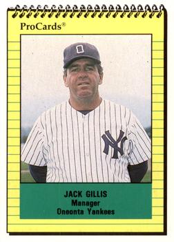1991 ProCards #4168 Jack Gillis Front