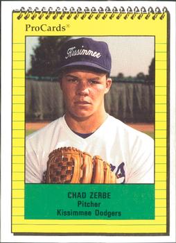 1991 ProCards #4188 Chad Zerbe Front