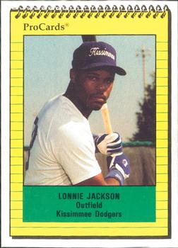 1991 ProCards #4201 Lonnie Jackson Front