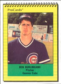 1991 ProCards #4208 Ben Burlingame Front