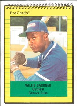 1991 ProCards #4229 Willie Gardner Front