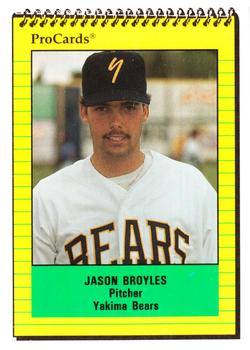 1991 ProCards #4239 Jason Broyles Front