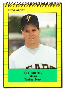 1991 ProCards #4240 Don Carroll Front