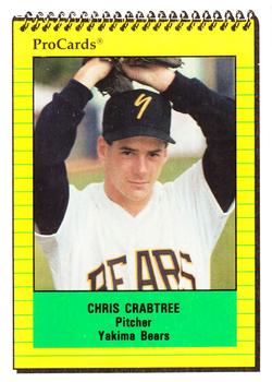 1991 ProCards #4242 Chris Crabtree Front