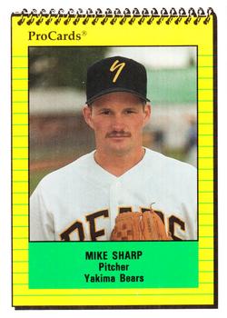 1991 ProCards #4247 Mike Sharp Front