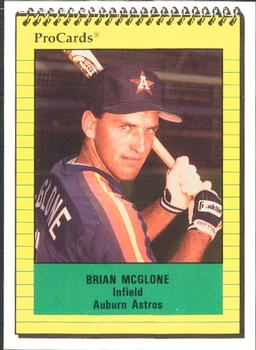 1991 ProCards #4281 Brian McGlone Front