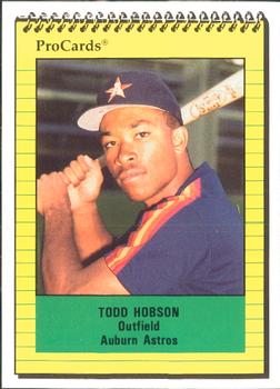 1991 ProCards #4286 Todd Hobson Front