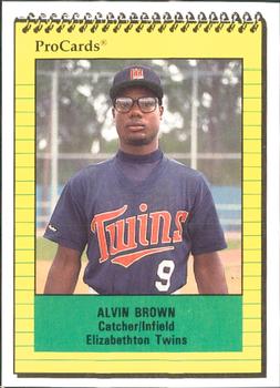 1991 ProCards #4302 Alvin Brown Front