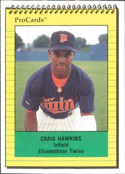 1991 ProCards #4306 Craig Hawkins Front