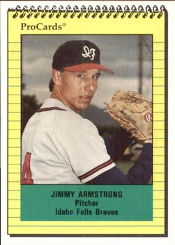 1991 ProCards #4319 Jimmy Armstrong Front