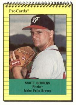 1991 ProCards #4320 Scott Behrens Front