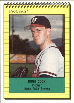 1991 ProCards #4321 Doug Cook Front
