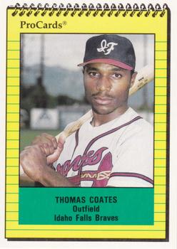 1991 ProCards #4339 Thomas Coates Front