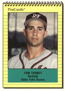 1991 ProCards #4343 Tom Tierney Front