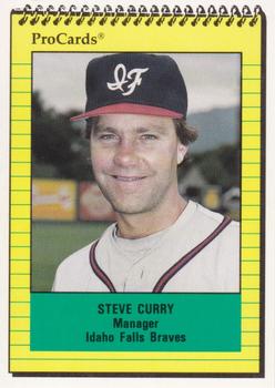 1991 ProCards #4344 Steve Curry Front