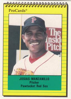 1991 ProCards #35 Josias Manzanillo Front
