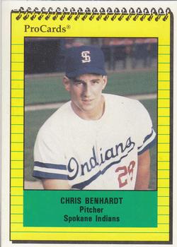 1991 ProCards #3937 Chris Benhardt Front