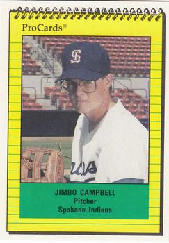 1991 ProCards #3938 Jim Campbell Front