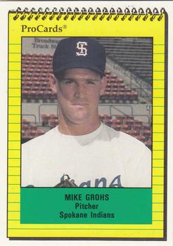 1991 ProCards #3943 Mike Grohs Front