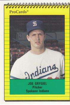 1991 ProCards #3944 Joe Grygiel Front