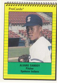 1991 ProCards #3949 Alvaro Samboy Front