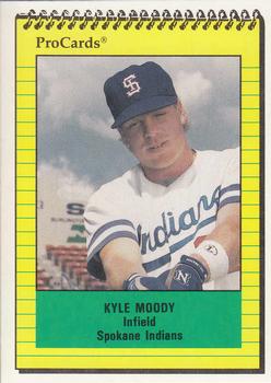1991 ProCards #3957 Kyle Moody Front