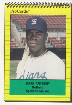 1991 ProCards #3959 Mark Anthony Front