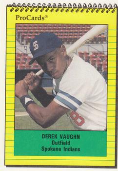 1991 ProCards #3964 Derek Vaughn Front