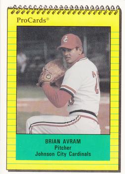1991 ProCards #3968 Brian Avram Front