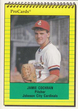 1991 ProCards #3971 Jamie Cochran Front