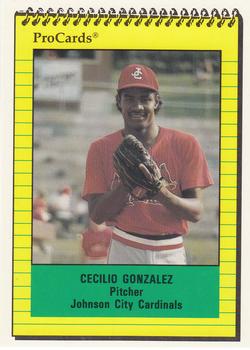1991 ProCards #3972 Cecilio Gonzalez Front
