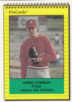 1991 ProCards #3978 Dennis Slininger Front