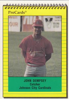 1991 ProCards #3979 John Dempsey Front