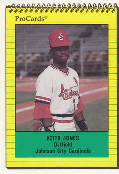 1991 ProCards #3989 Keith Jones Front