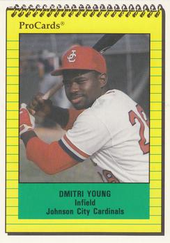 1991 ProCards #3993 Dmitri Young Front