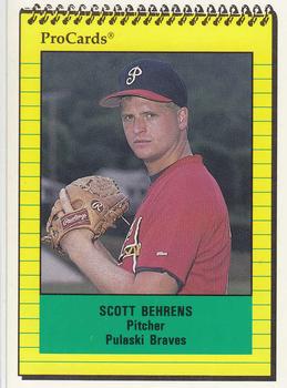 1991 ProCards #3995 Scott Behrens Front