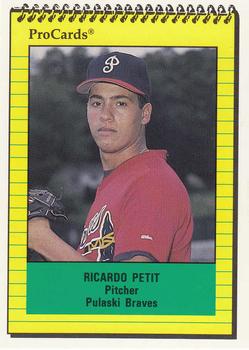 1991 ProCards #4002 Ricardo Petit Front