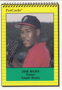 1991 ProCards #4006 John Wilder Front
