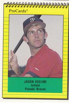 1991 ProCards #4014 Jason Keeline Front