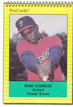 1991 ProCards #4017 Mark Chambers Front