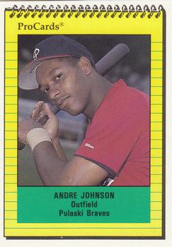 1991 ProCards #4018 Andre Johnson Front