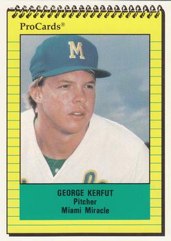 1991 ProCards #403 George Kerfut Front